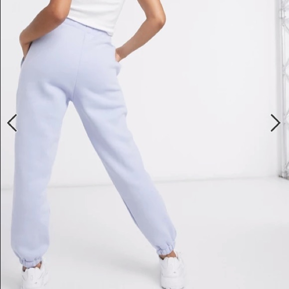 Oversized Pastel Periwinkle Sweatpants from ASOS - Picture 2 of 7